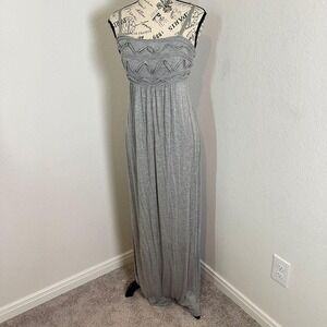 Max Studio Maxi Dress Casual Sleeveless Gray XS‎